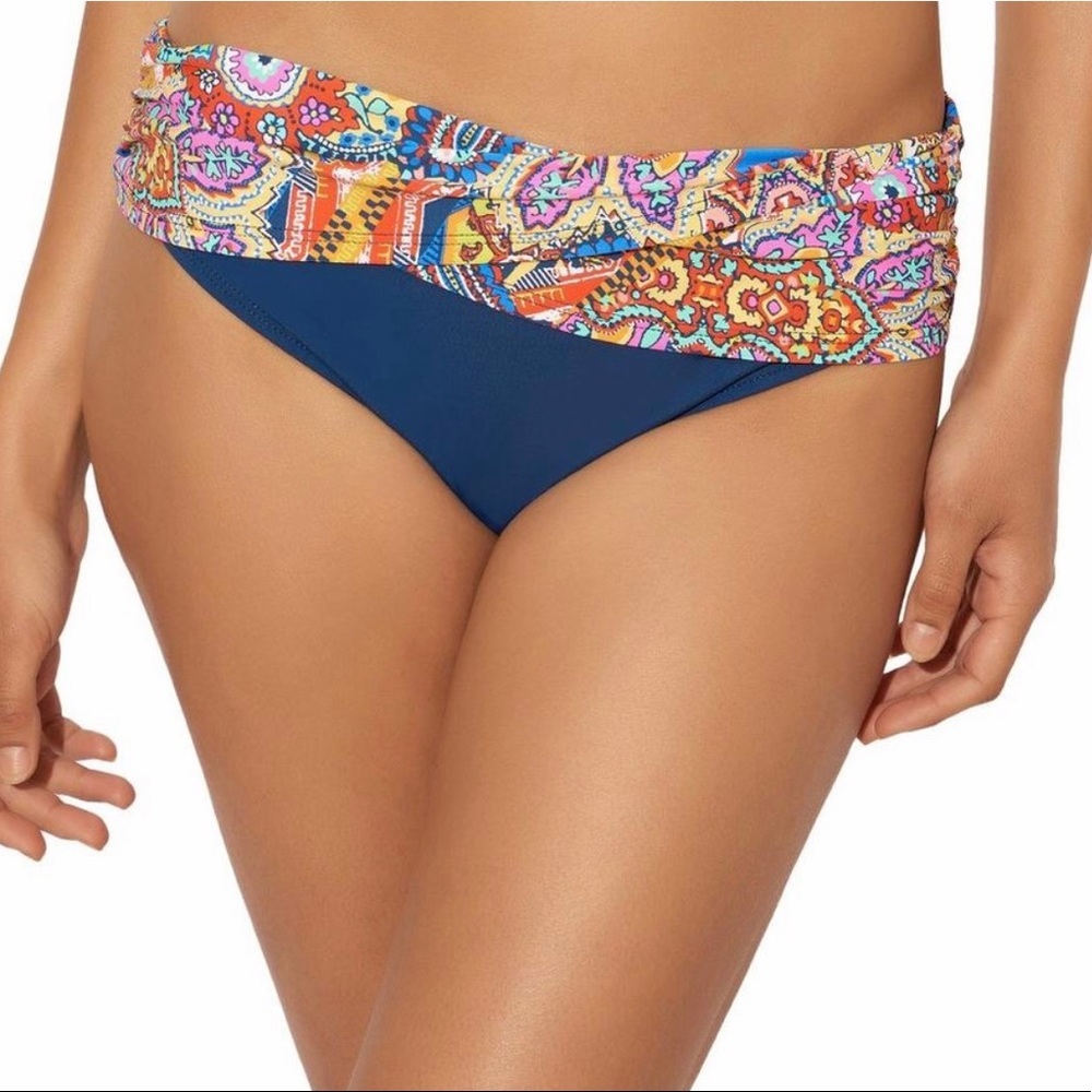 In the bleu bottom of swimsuit size 12 and 8